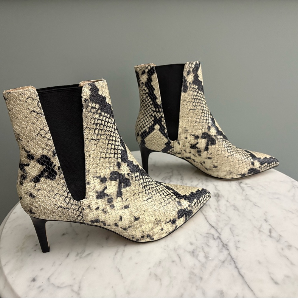 Joie NEW Ralti Python Embossed Leather Pointed To… - image 5